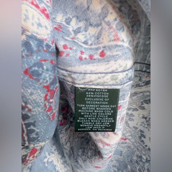 Lauren Ralph Lauren Paisley Sleep Shirt - Picture 4 of 5